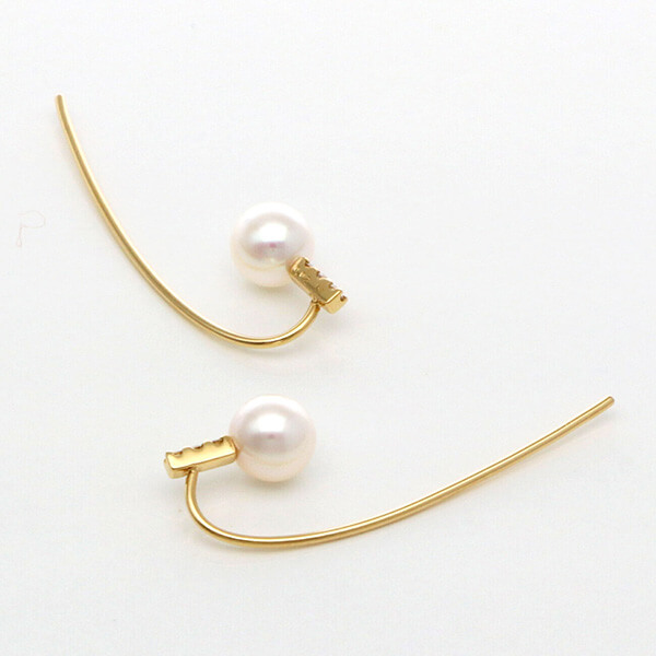 イエローゴールドピアス