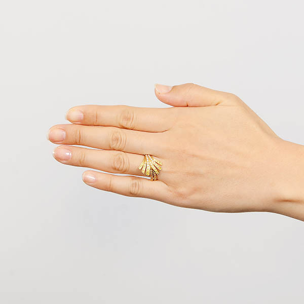 イエローゴールドリング