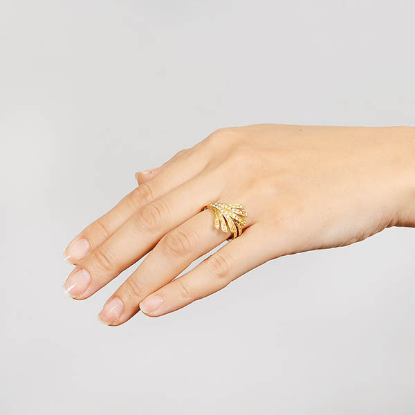 イエローゴールドリング