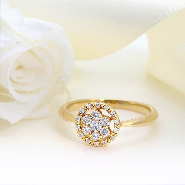 イエローゴールドリング