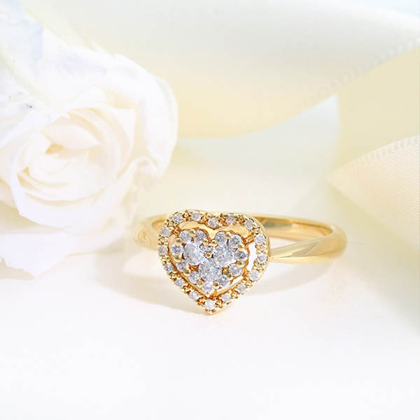 イエローゴールドリング