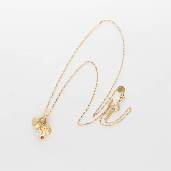 イエローゴールドネックレス