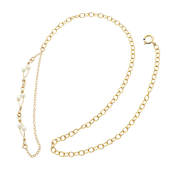 ゴールドフィルドブレスレット兼アンクレット