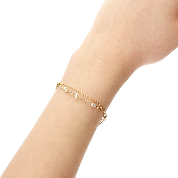 ゴールドフィルドブレスレット兼アンクレット