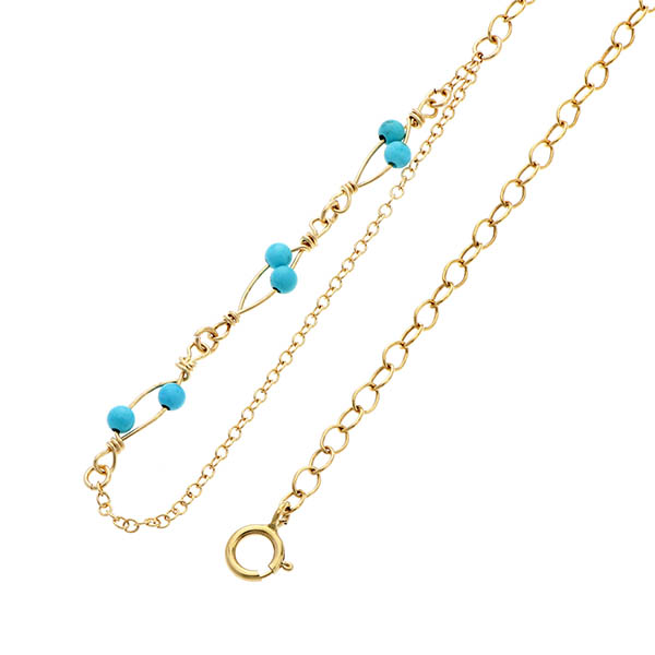 ゴールドフィルドブレスレット兼アンクレット