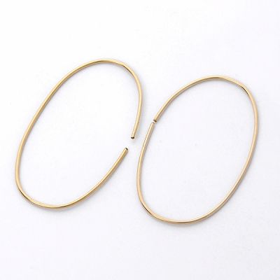 ゴールドフィルドフープピアス