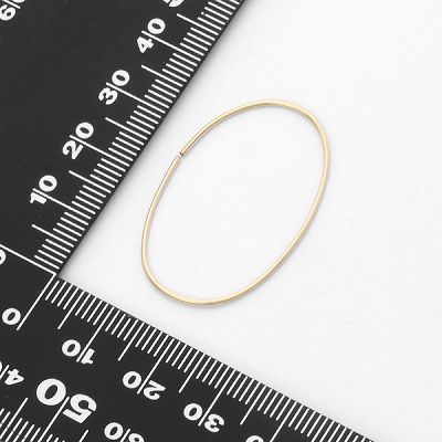 ゴールドフィルドフープピアス