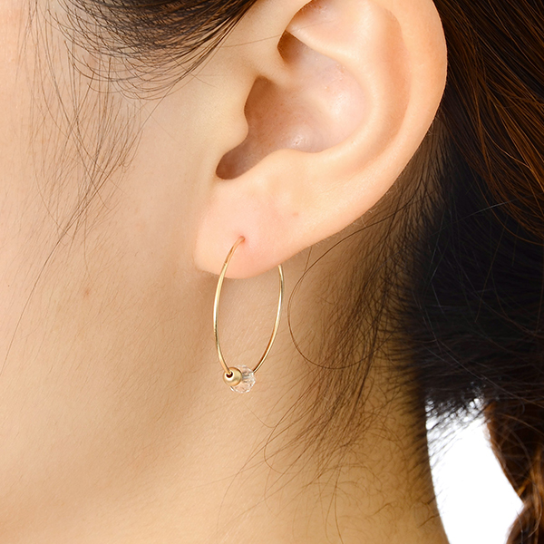 K14ゴールドフィルドピアス