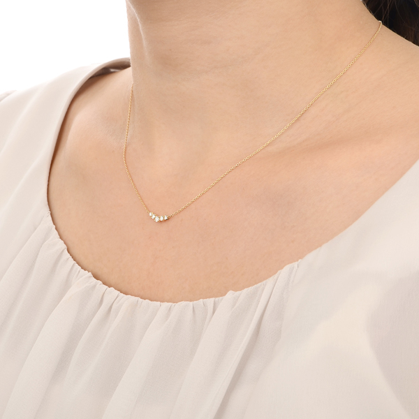 イエローゴールドネックレス