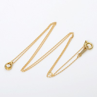 イエローゴールドネックレス