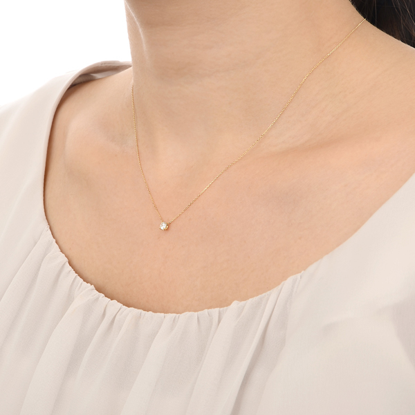 イエローゴールドネックレス