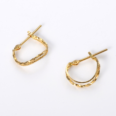 イエローゴールドピアス