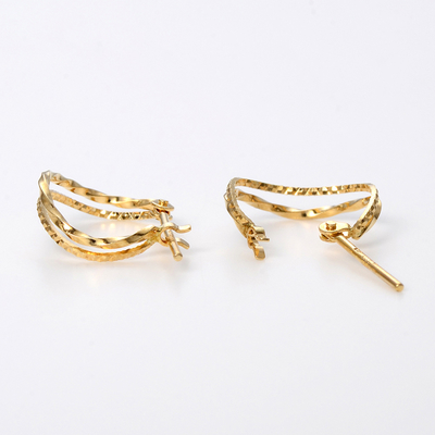 イエローゴールドピアス