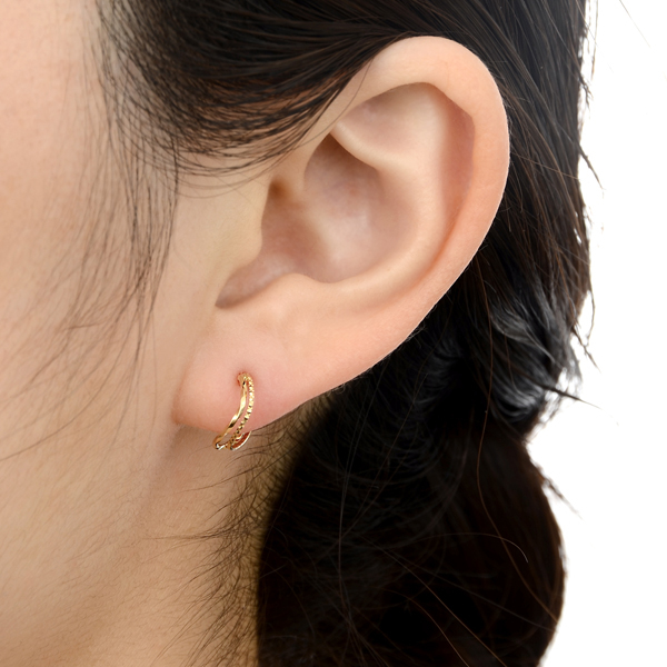 イエローゴールドピアス