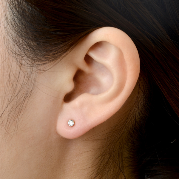 イエローゴールドピアス