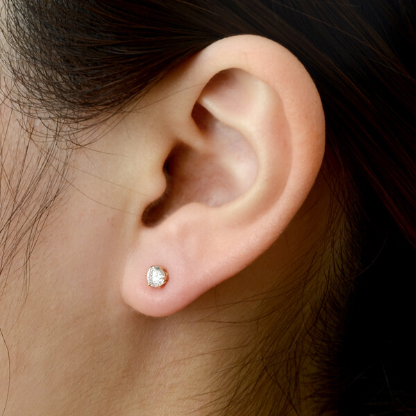 イエローゴールドピアス