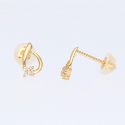 イエローゴールドピアス