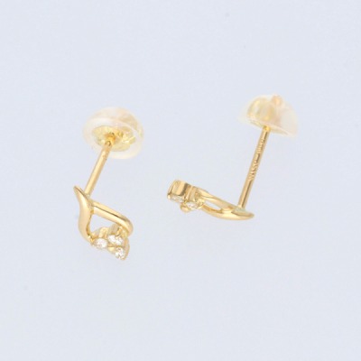 イエローゴールドピアス