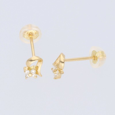 イエローゴールドピアス