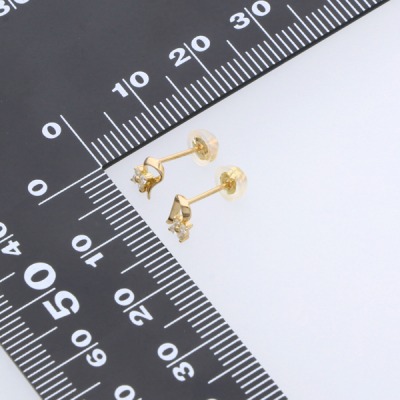 イエローゴールドピアス