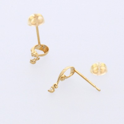 イエローゴールドピアス