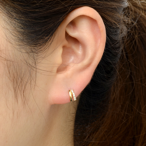 イエローゴールドピアス