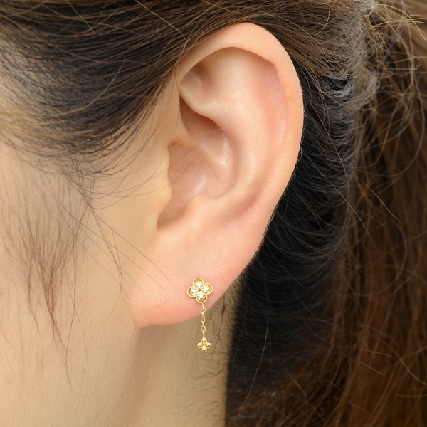 イエローゴールドピアス