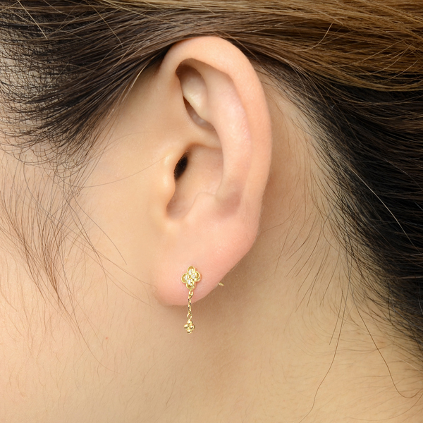 イエローゴールドピアス