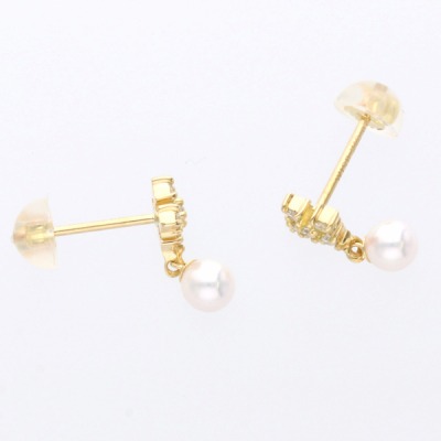 イエローゴールドピアス