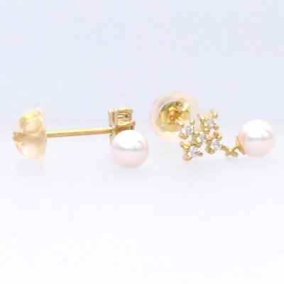 イエローゴールドピアス