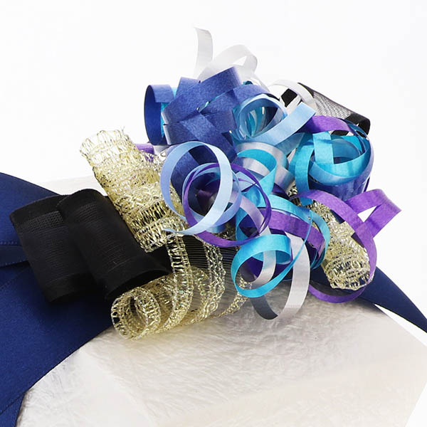 ギフトラッピング 男性向け ネイビー色