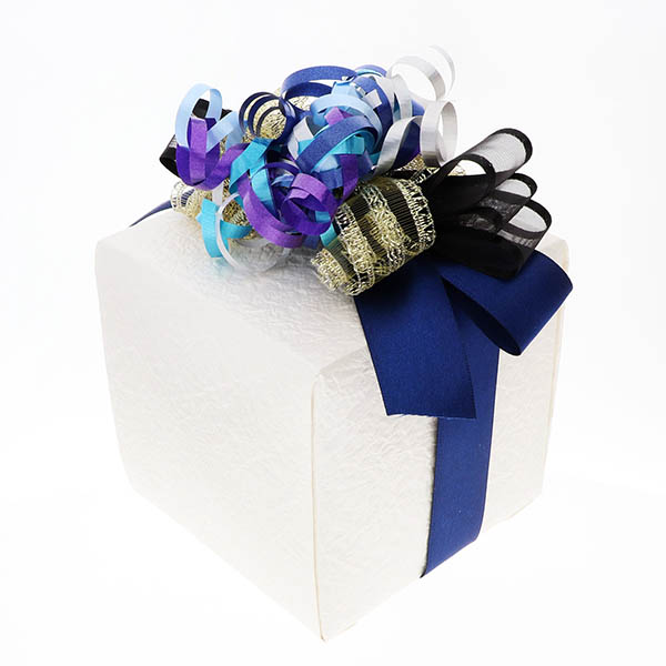 ギフトラッピング 男性向け ネイビー色