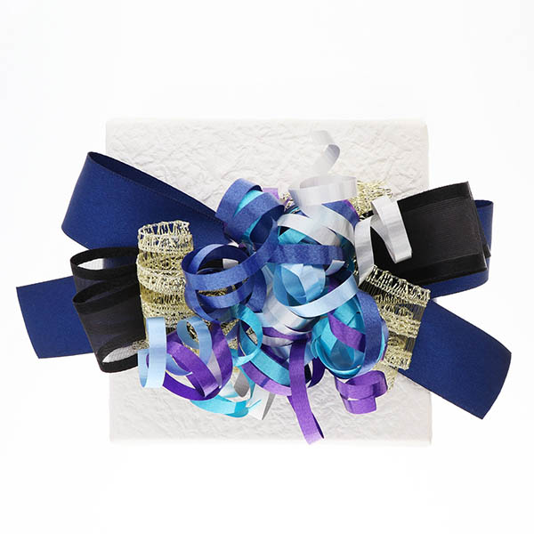 ギフトラッピング 男性向け ネイビー色