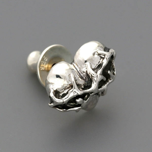 シルバースタッドピアス(片耳用)