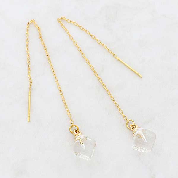 ガラスアメリカンピアス