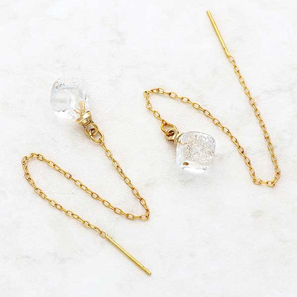 ガラスアメリカンピアス