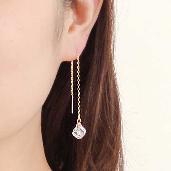 ガラスアメリカンピアス