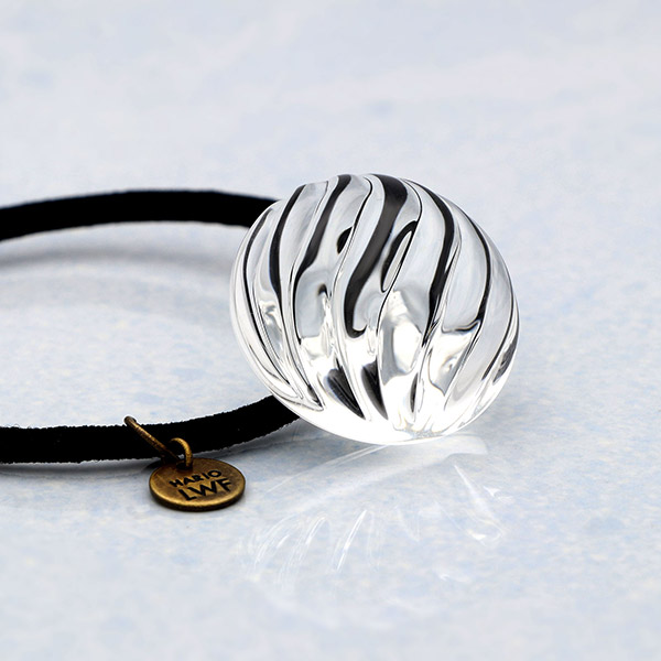 ガラスヘアゴム