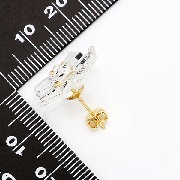 ガラススタッドピアス