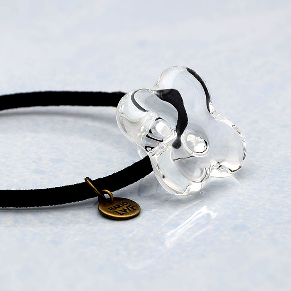 ガラスヘアゴム