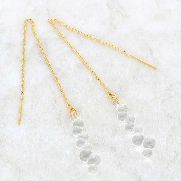 ガラスアメリカンピアス