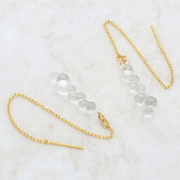 ガラスアメリカンピアス