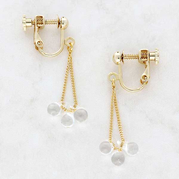 ガラスイヤリング