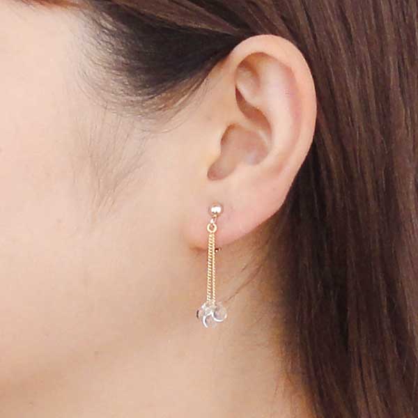 ガラスイヤリング