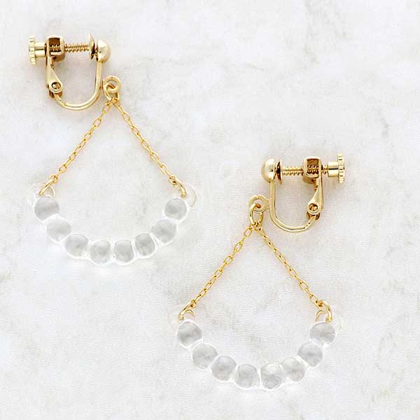 ガラスイヤリング