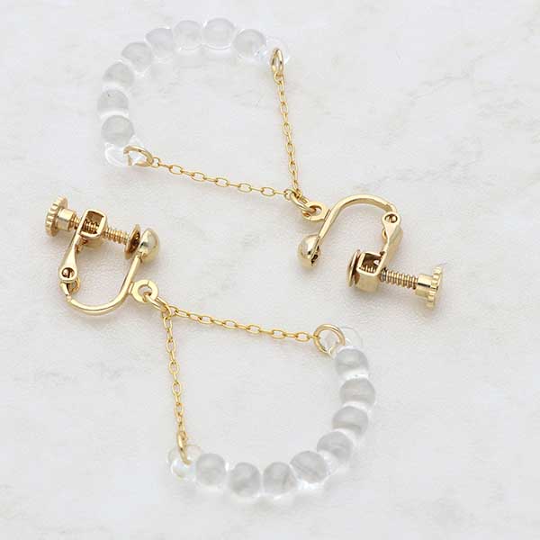 ガラスイヤリング