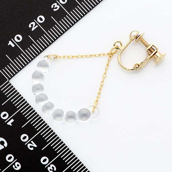 ガラスイヤリング