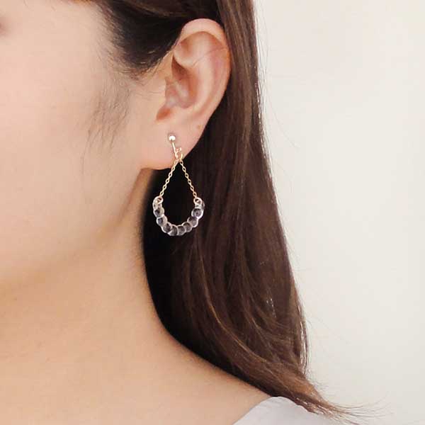 ガラスイヤリング