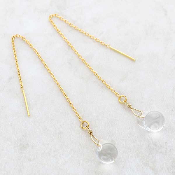 ガラスアメリカンピアス