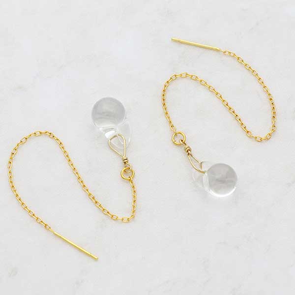 ガラスアメリカンピアス